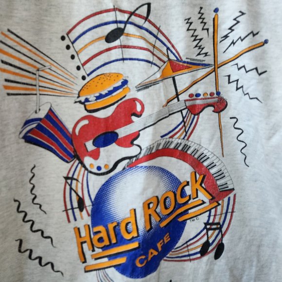 RARE Vintage Hard Rock Cafe Toronto tee From 1989. Mens L. - Picture 5 of 5